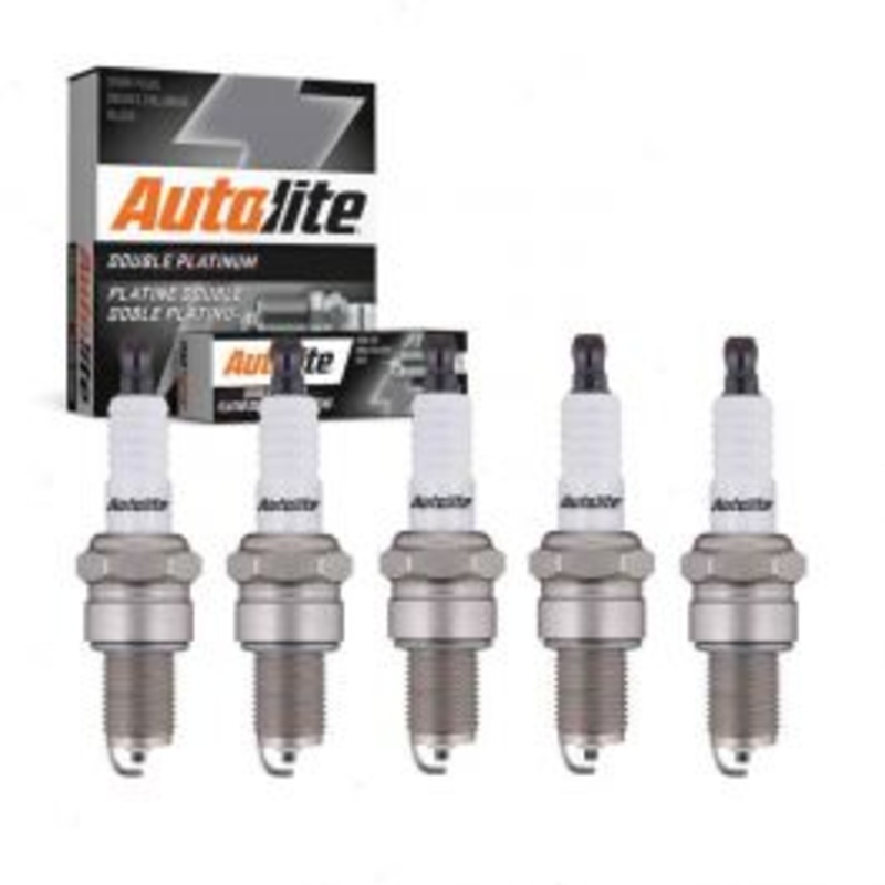 5 pc Autolite Double Platinum Spark Plug for 1988 Audi 90 Quattro
