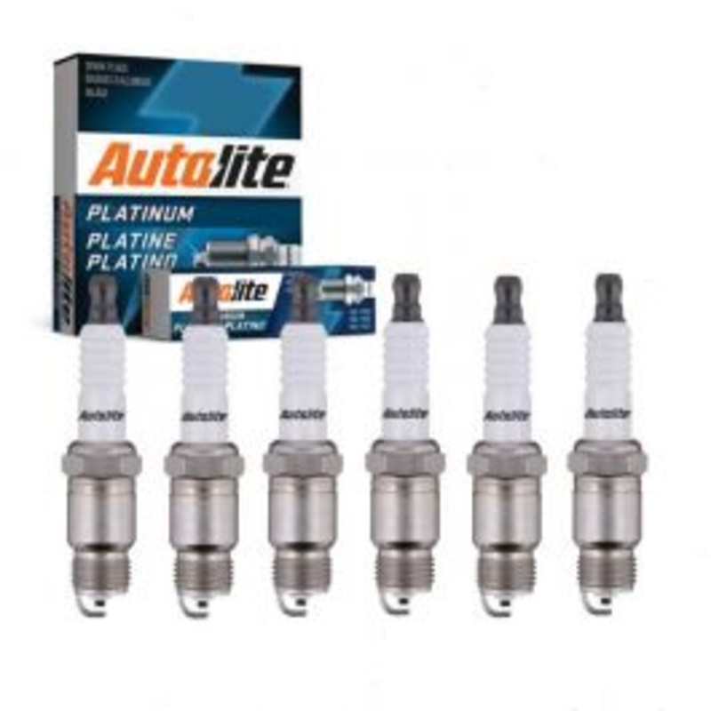 6 pc Autolite Platinum Spark Plug for 1985-1987 GMC Caballero 4.3L V6