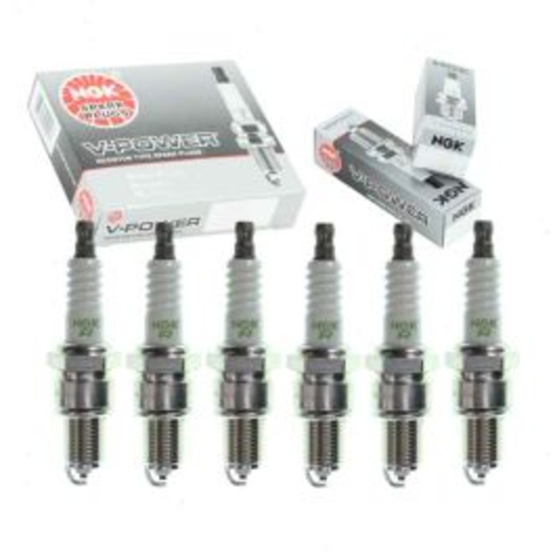 6 pc NGK V-Power Spark Plugs for 1965-1970 Aston Martin DB6 4.0L L6