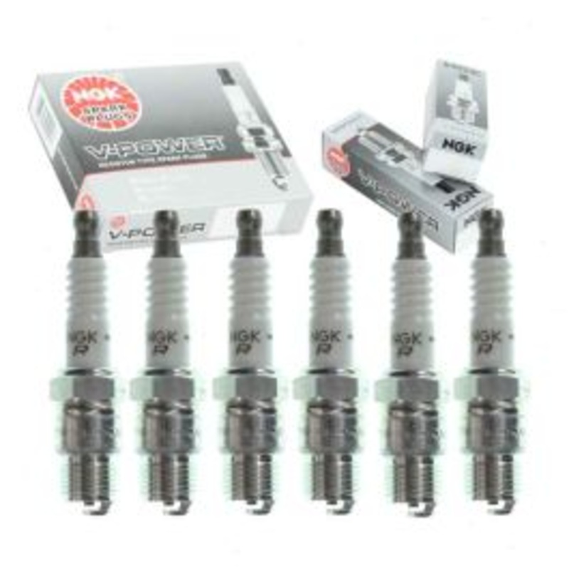 6 pc NGK V-Power Spark Plugs for 1975-1980 Chevrolet C10 4.1L 4.8L L6
