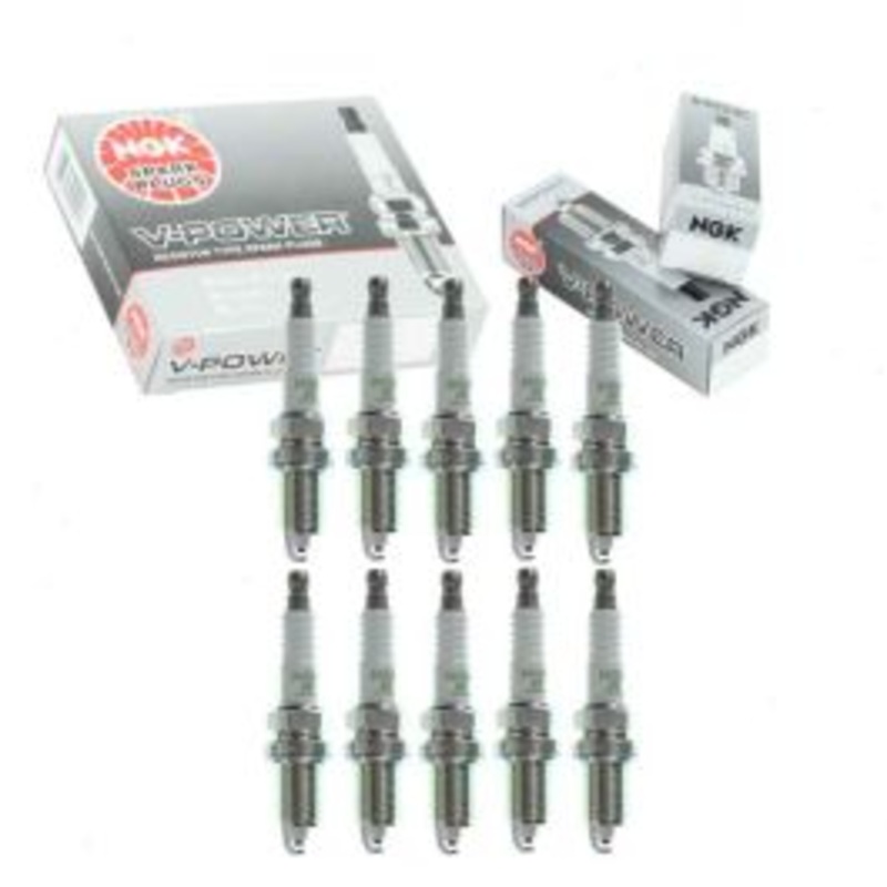 10 pc NGK V-Power Spark Plugs for 1997-2003 Dodge Ram 2500 8.0L V10