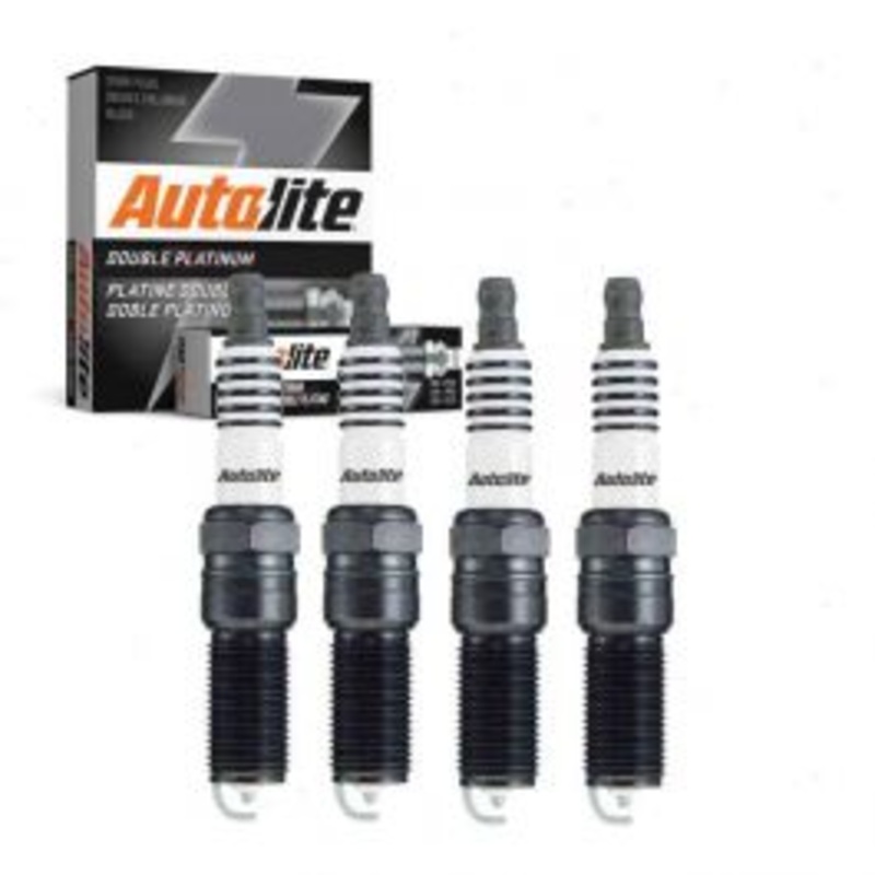 4 pc Autolite Double Platinum Spark Plug for 2007-2009 Saturn Aura 2.4L L4