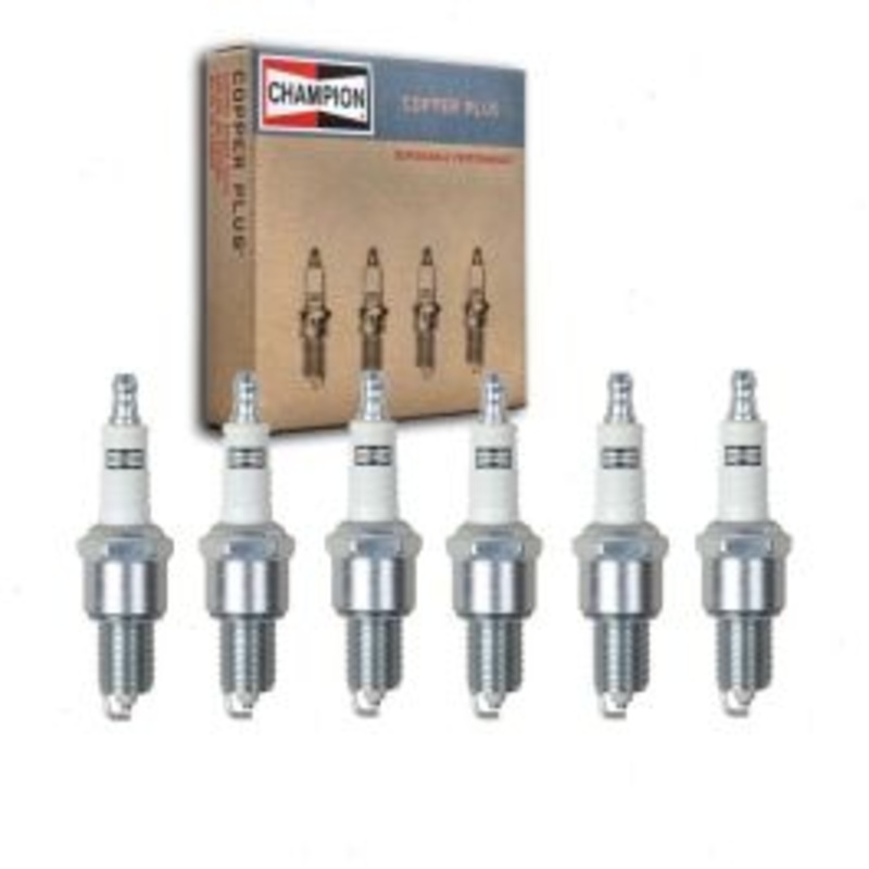 6 pc Champion Copper Plus Spark Plugs for 1965-1966 Studebaker Commander 3.2L 3.8L L6