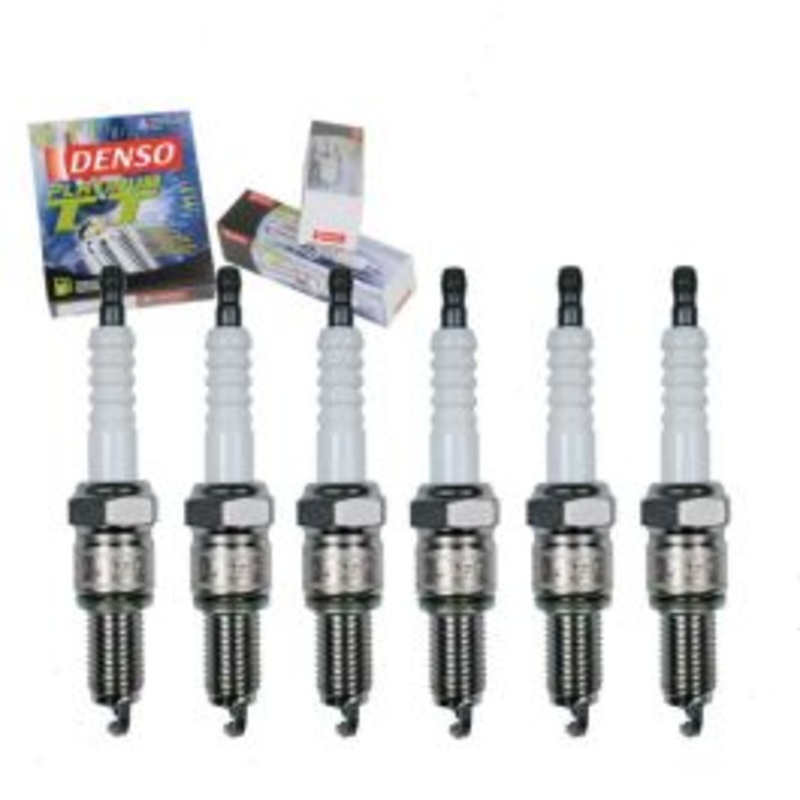 6 pc DENSO Platinum TT Spark Plugs for 1971 International Scout II 3.8L L6