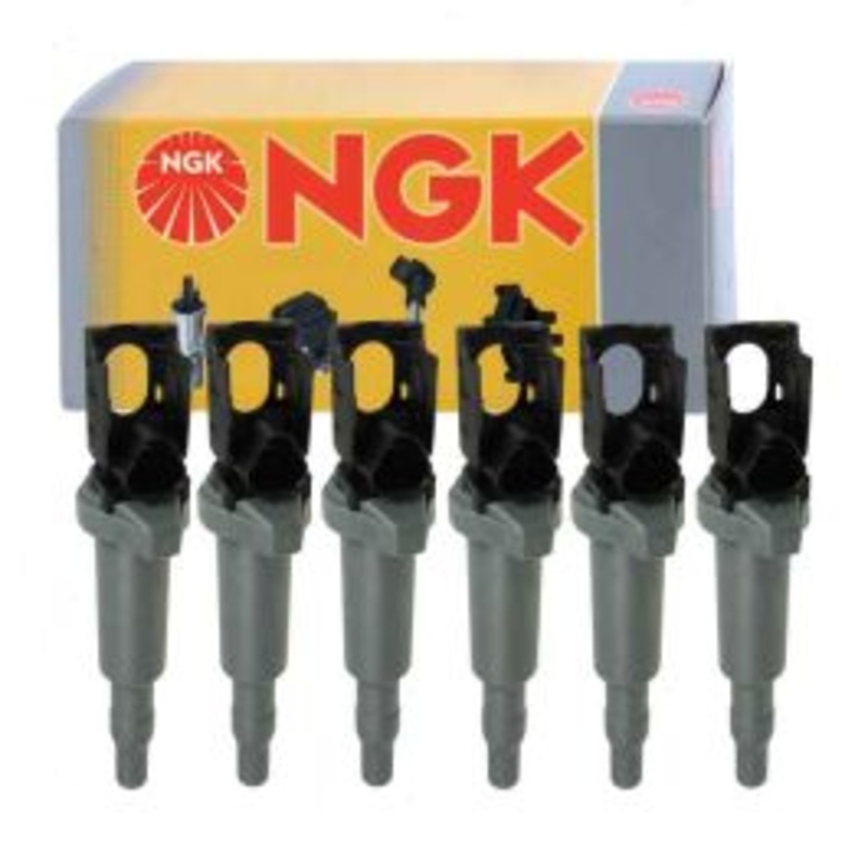 6 pc NGK Ignition Coils for 2006 BMW 325i 3.0L L6