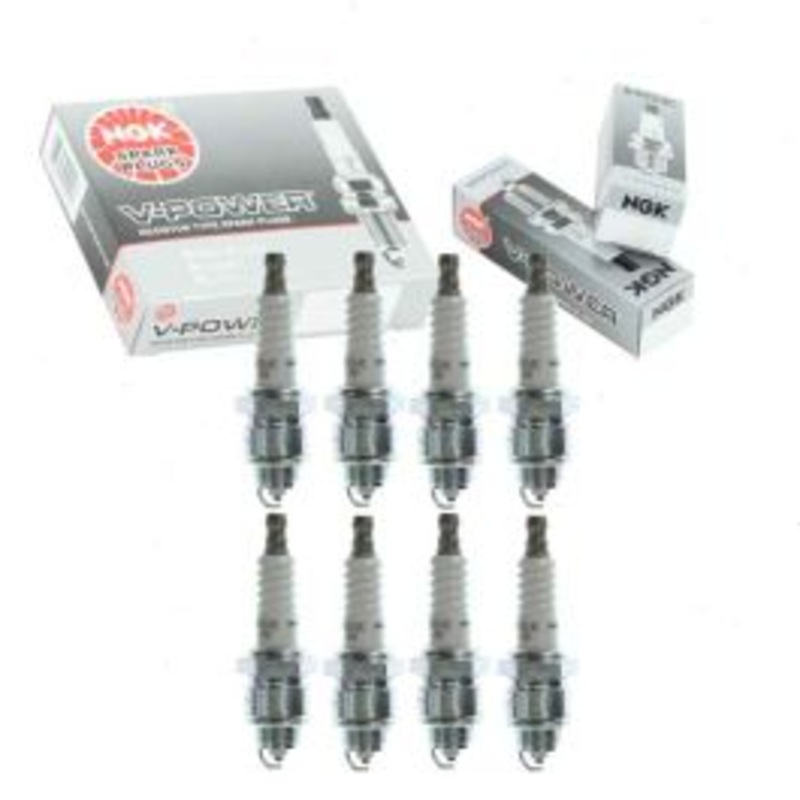 8 pc NGK V-Power Spark Plugs for 1968 Chevrolet K10 Suburban 5.0L V8