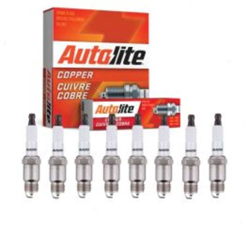 8 pc Autolite Copper Core Spark Plugs for 1992 Cadillac Brougham 5.0L V8