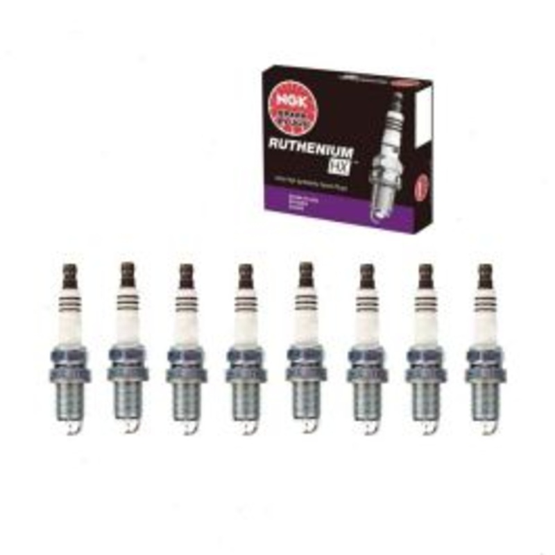 8 pc NGK Ruthenium HX Spark Plugs for 1997-2007 Dodge Ram 1500 4.7L 5.2L 5.9L V8