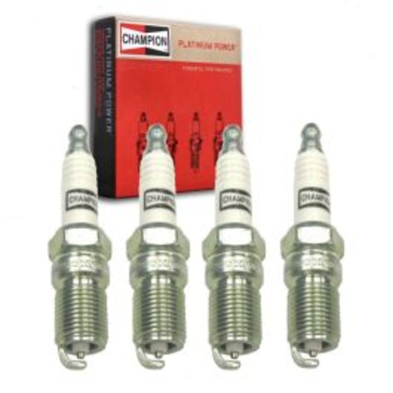 4 pc Champion Platinum Spark Plugs for 1986-1991 Ford Taurus 2.5L L4