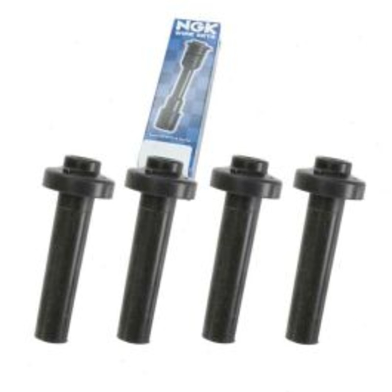 4 pc NGK Ignition Coil Boots for 2001-2002 Saturn L100 2.2L L4