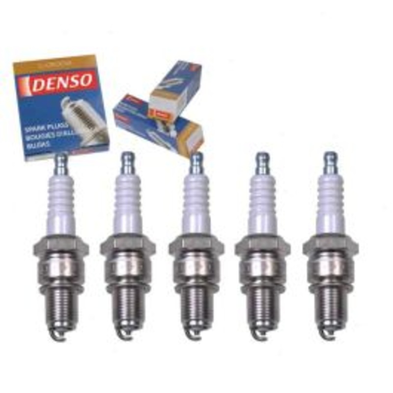 5 pc DENSO Standard U-Groove Spark Plugs for 1989-1991 Audi 100 Quattro 2.3L L5