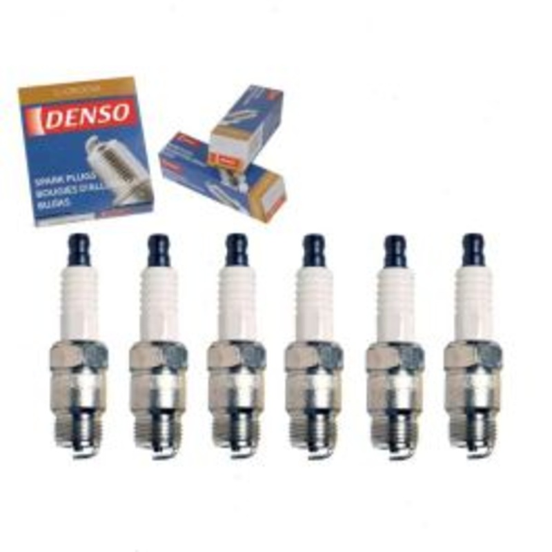 6 pc DENSO Standard U-Groove Spark Plugs for 1975 GMC K15 Suburban 4.1L L6