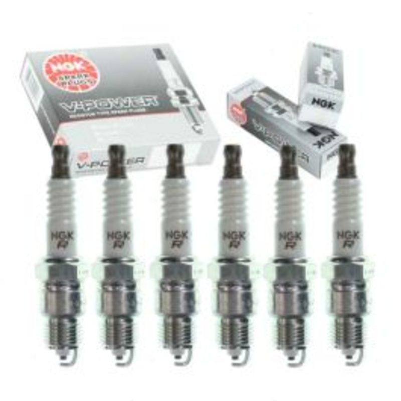 6 pc NGK V-Power Spark Plugs for 1976-1984 Chevrolet G30 4.1L L6