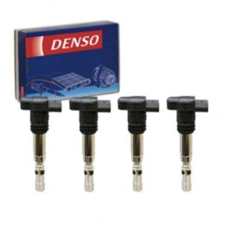 4 pc DENSO Direct Ignition Coils for 2001-2006 Volkswagen Golf 1.8L L4