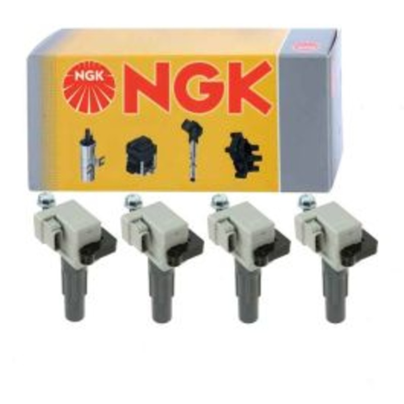 4 pc NGK Ignition Coils for 2004-2010 Subaru Impreza 2.5L H4