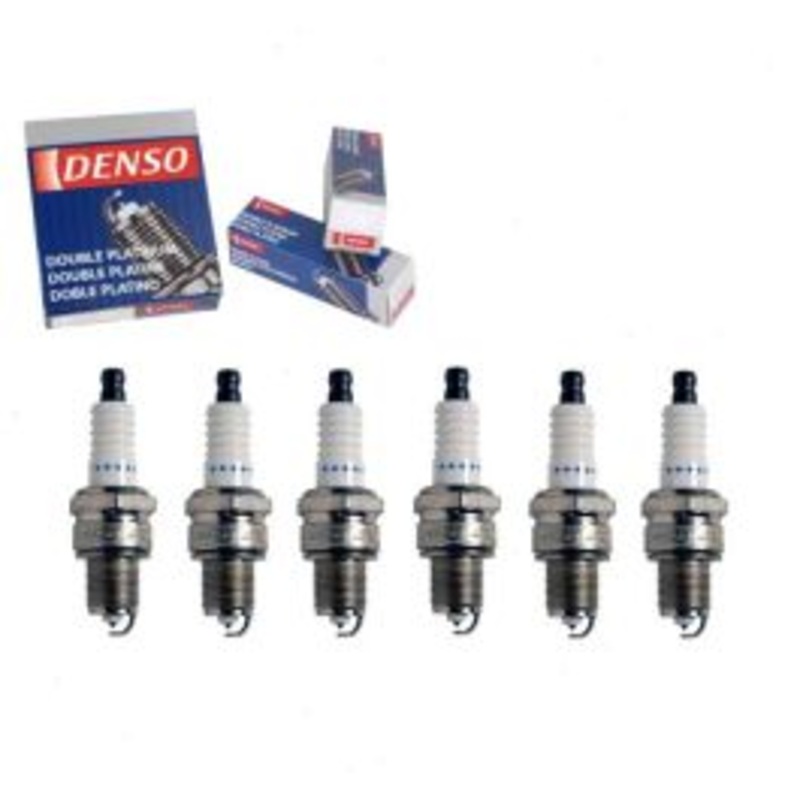 6 pc DENSO Double Platinum Spark Plugs for 1983-1984 BMW 533i 3.2L L6
