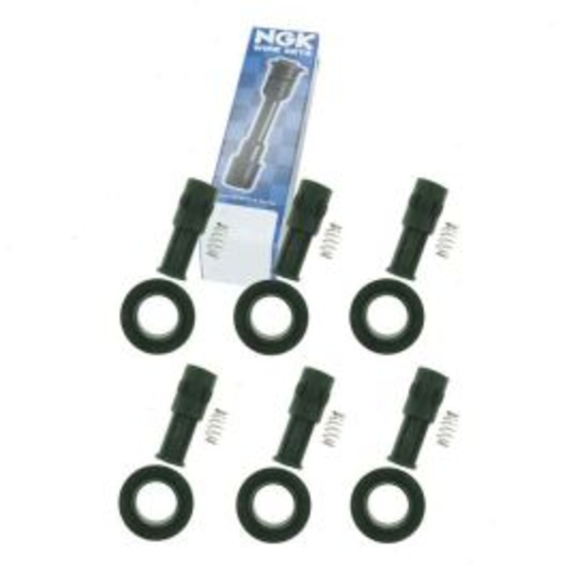6 pc NGK Ignition Coil Boots for 2004-2009 Cadillac CTS 2.8L 3.6L V6