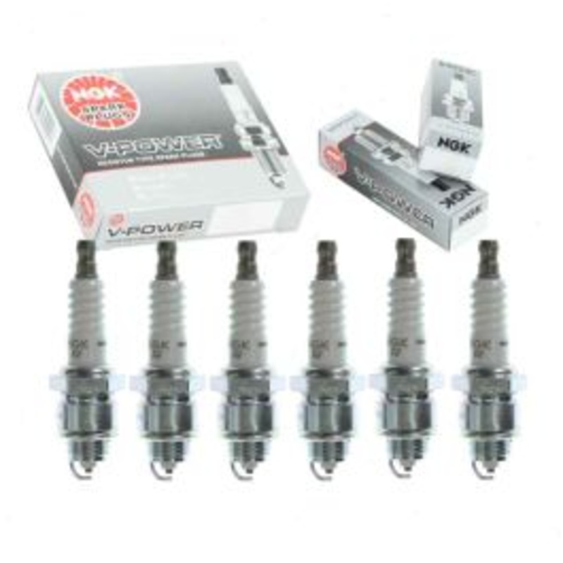 6 pc NGK V-Power Spark Plugs for 1968-1970 International M1100 3.6L 3.9L L6