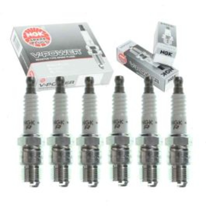 6 pc NGK V-Power Spark Plugs for 1972 GMC Sprint 4.1L L6