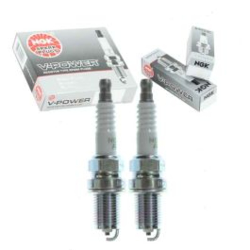 2 pc NGK V-Power 5632 BCPR6E-11 Spark Plugs