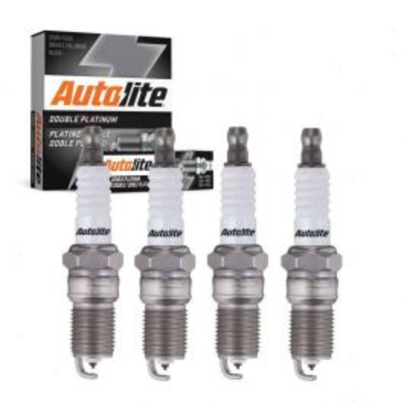 4 pc Autolite Double Platinum Spark Plug for 1974-1976 Ford Pinto 2.3L L4