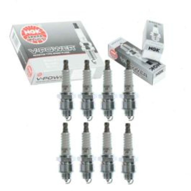 8 pc NGK V-Power Spark Plugs for 1954-1965 Dodge Custom 4.0L 4.4L 5.1L 5.2L 5.3L 5.7L 5.8L 5.9L 6.3L 6.7L V8