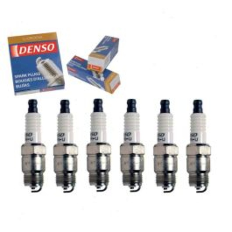6 pc DENSO Standard U-Groove Spark Plugs for 1976-1980 Plymouth Volare 3.7L L6