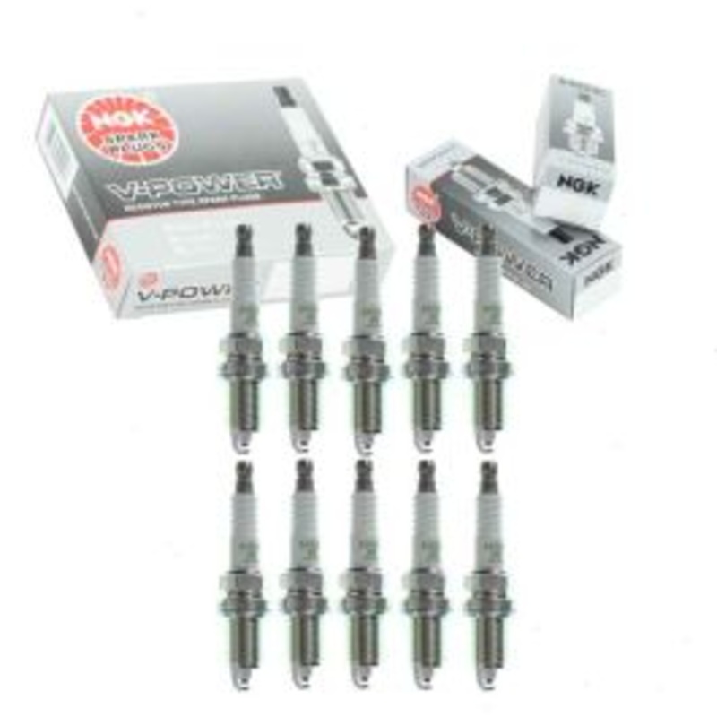 10 pc NGK V-Power Spark Plugs for 1997-2003 Dodge Ram 3500 8.0L V10