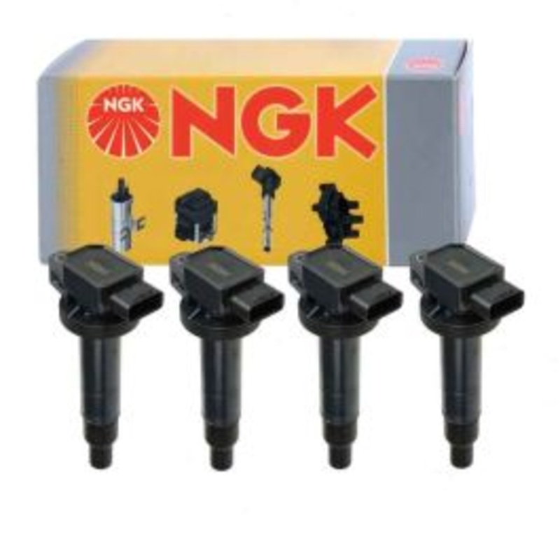 4 pc NGK Ignition Coils for 2012-2019 Toyota Prius C 1.5L L4