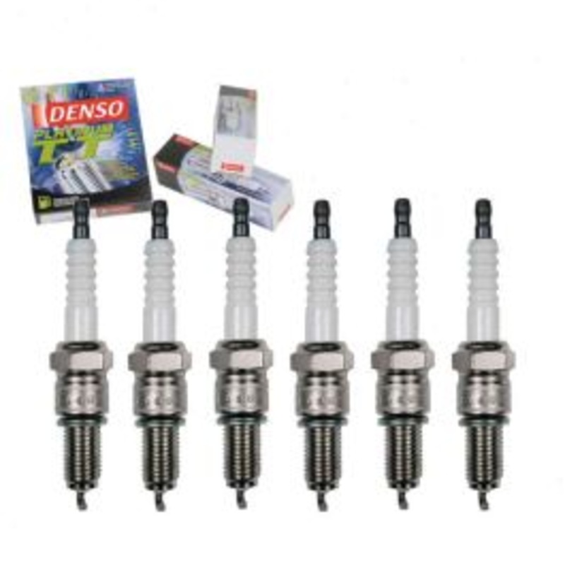 6 pc DENSO Platinum TT Spark Plugs for 1966 GMC PB15 Series 4.8L L6