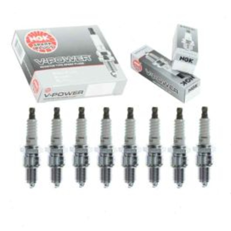8 pc NGK V-Power Spark Plugs for 1965-1974 American Motors Ambassador 4.8L 5.0L 5.3L 5.4L 5.6L 5.9L 6.4L 6.6L V8