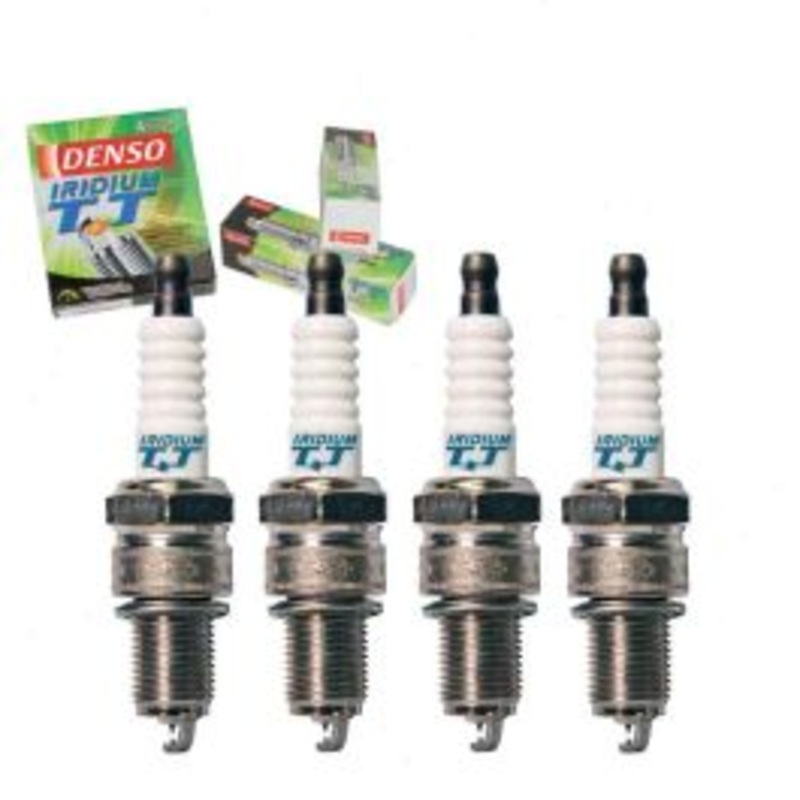 4 pc DENSO Iridium TT Spark Plugs for 1963-1965 Nissan 411 1.3L L4