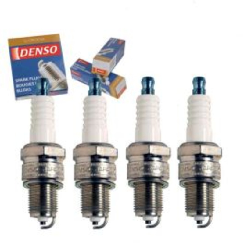 4 pc DENSO Standard U-Groove Spark Plugs for 1973-1979 Honda Civic 1.2L L4