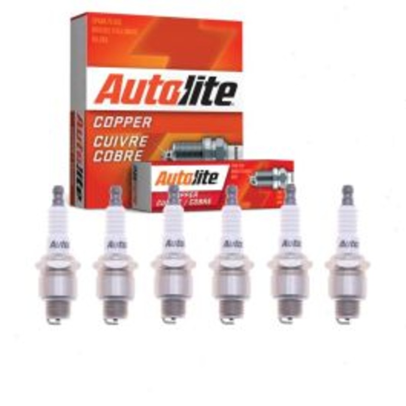 6 pc Autolite Copper Core Spark Plugs for 1950-1954 Ford Crestline 3.5L 3.6L 3.7L L6
