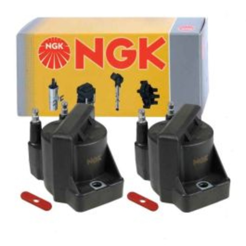 2 pc NGK Ignition Coils for 1987-1988 Pontiac Fiero 2.5L L4