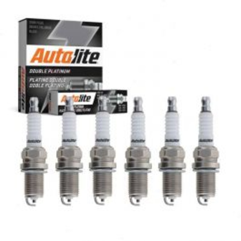 6 pc Autolite Double Platinum Spark Plug for 1995-1996 Dodge B1500 3.9L V6