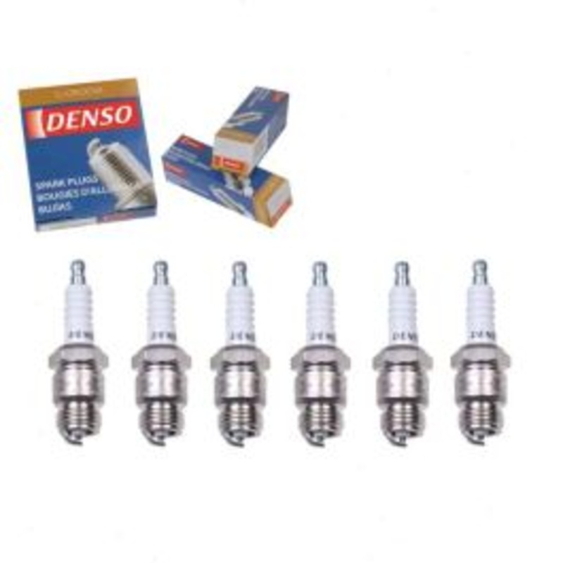 6 pc DENSO Standard U-Groove Spark Plugs for 1964-1979 Ford Mustang 2.8L 3.3L 4.1L L6