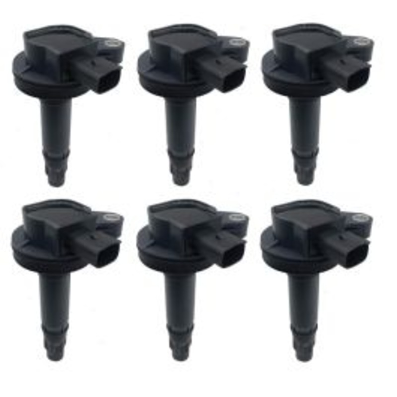 6 pc Hitachi Ignition Coils for 2009-2016 Lincoln MKS 3.7L V6