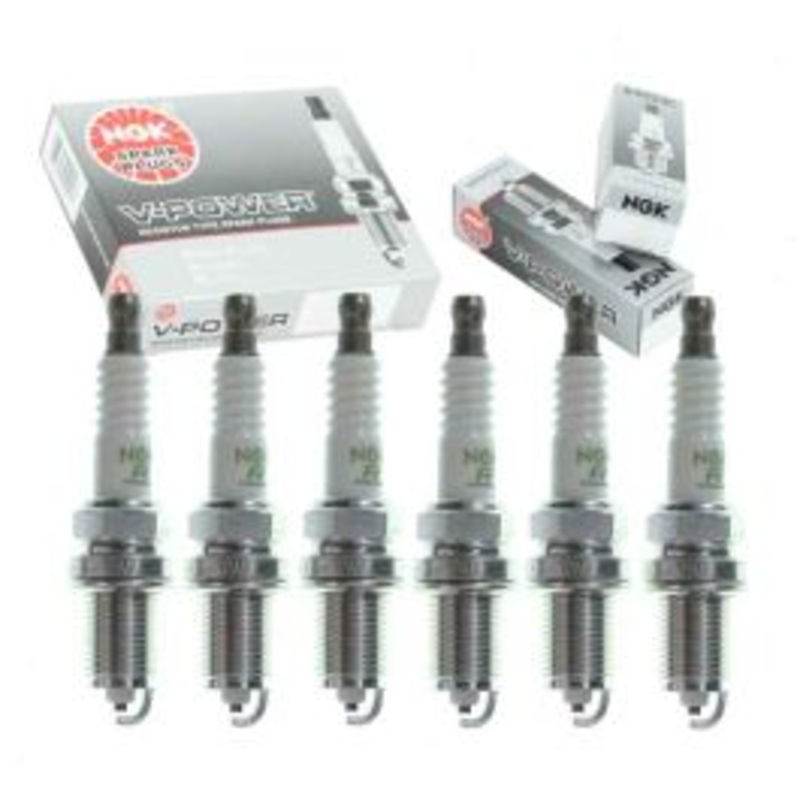 6 pc NGK V-Power Spark Plugs for 1993-1998 Nissan Quest 3.0L V6