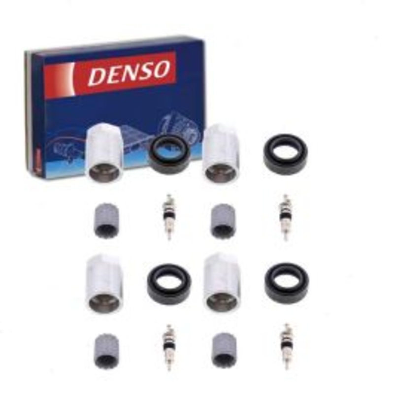 4 pc DENSO TPMS Sensor Service Kits for 2007-2012 Mitsubishi Outlander