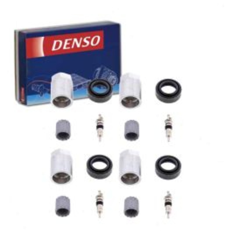 4 pc DENSO TPMS Sensor Service Kits for 2008-2012 Mitsubishi Lancer