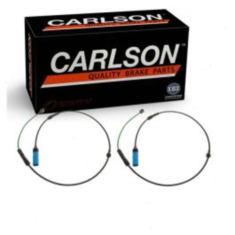 2 pc Carlson Front Disc Brake Pad Wear Sensors for 2018-2019 BMW 640i xDrive Gran Turismo