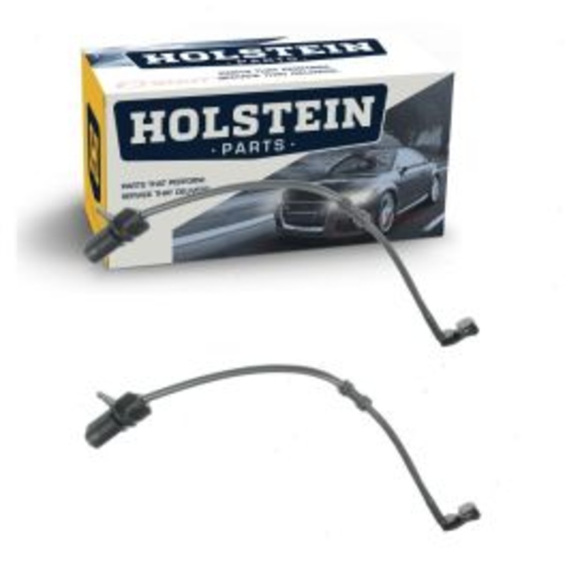 2 pc Holstein Front Disc Brake Pad Wear Sensors for 2010-2016 Audi A8 Quattro