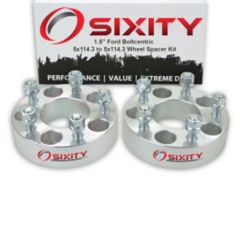 Sixity 2 pc 1.5" Thick Wheel Spacers - Ford Aerostar Bronco II Crown Victoria E-100 - 5x114.3mm