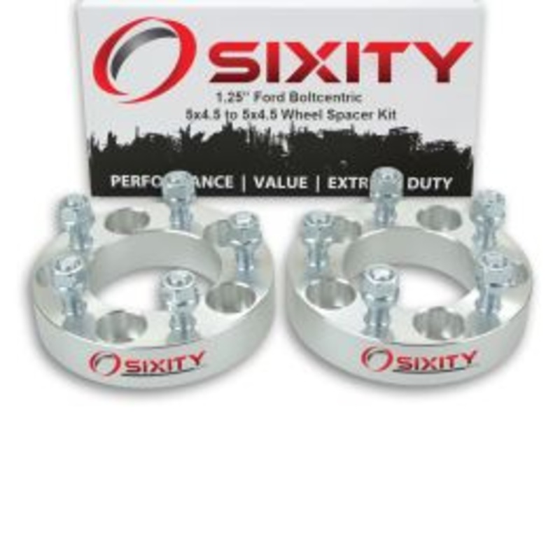 Sixity 2 pc 1.25" Thick Wheel Spacers - Ford Aerostar Bronco II Crown Victoria E-100 - 5x4.5