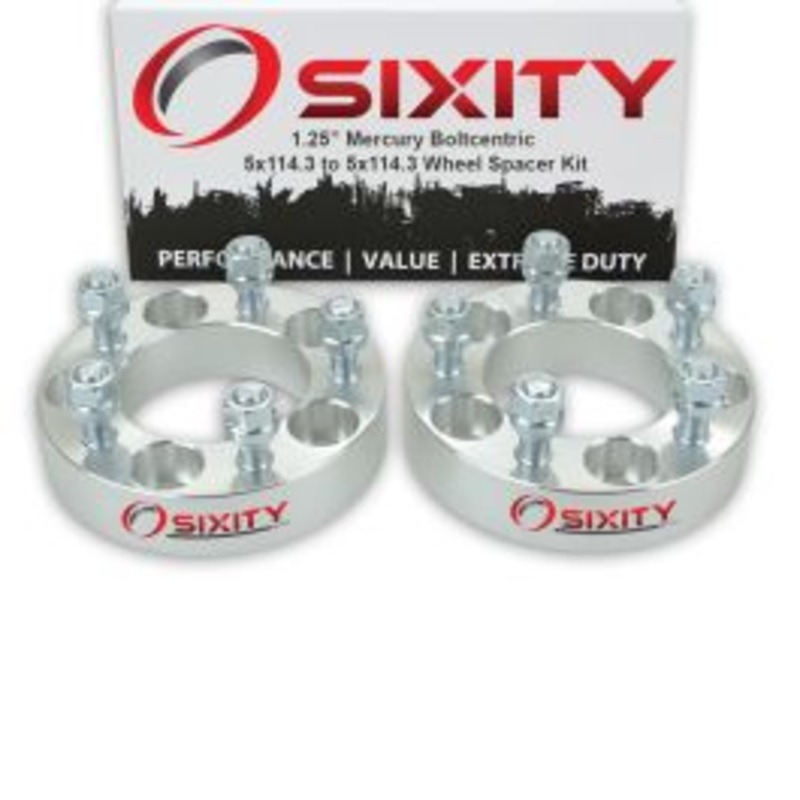 Sixity 2 pc 1.25" Thick Wheel Spacers - Mercury Cougar Marauder Mountaineer - 5x114.3mm