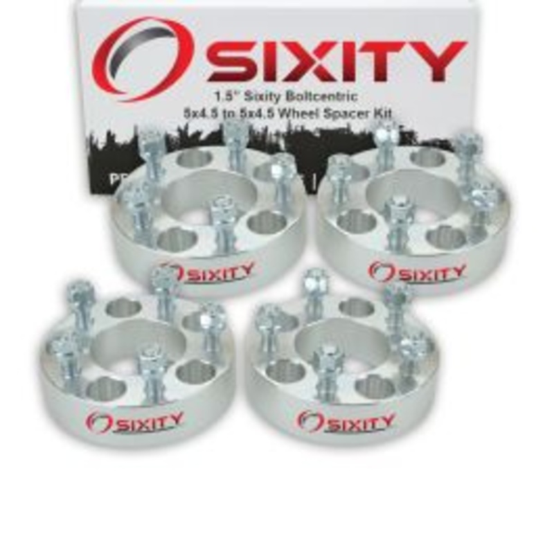 Sixity 4 pc 1.5" Inch Thick 5x4.5 Wheel Spacers 1/2-20tpi 1.25in Studs Lugs