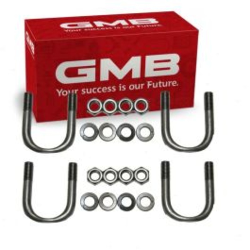 2 pc GMB Front Shaft All Universal Joint U-Bolt Kit for 1967-1969 GMC K25 K2500 Pickup