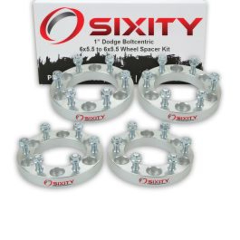 Sixity 4 pc 1" Thick Wheel Spacers - Dodge Ram 50 Raider D50 - 6x5.5