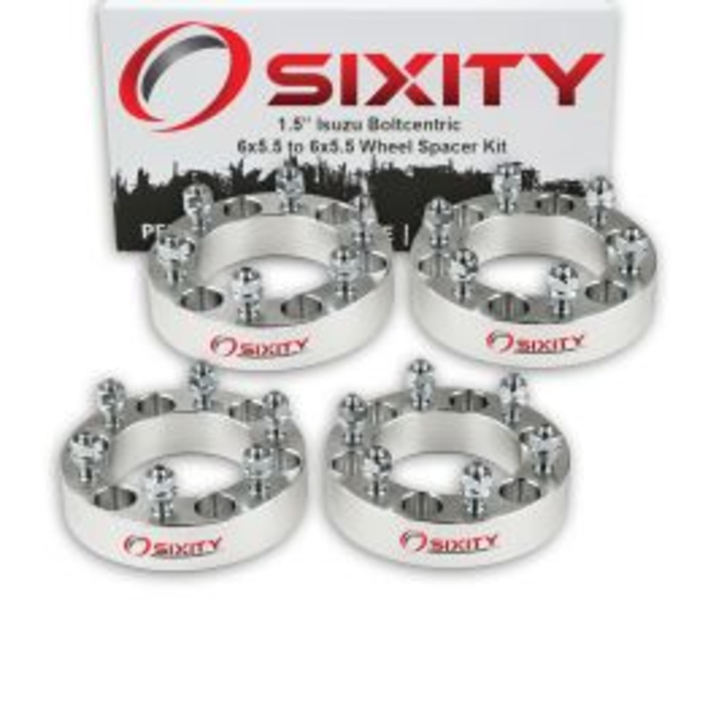 Sixity 4 pc 1.5" Thick Wheel Spacers - Isuzu Rodeo Trooper Truck - 6x5.5